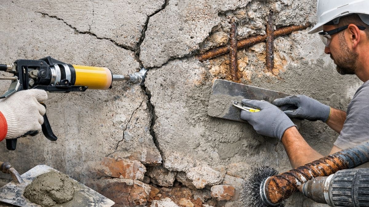 Beton javítása – Repedések és felületi hibák megoldása