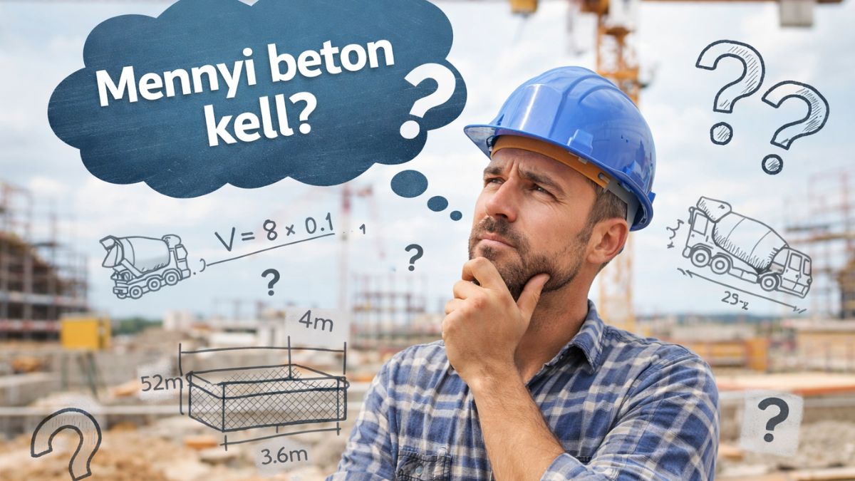 Mennyi beton kell? – pontos számítás alapozáshoz, aljzathoz és betonozáshoz