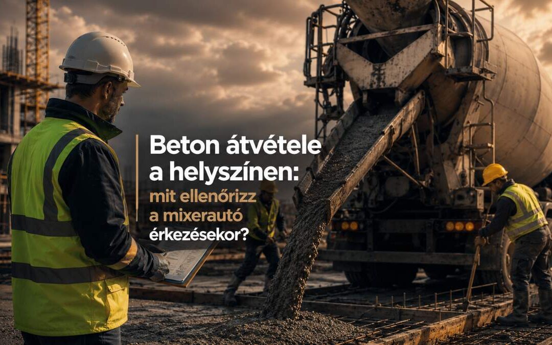 Beton átvétele a helyszínen: mit ellenőrizz a mixerautó érkezésekor?